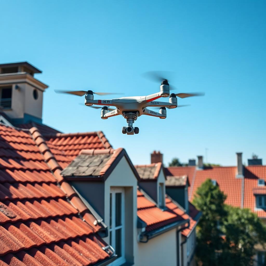 Drone d'inspection de b&acirc;timent